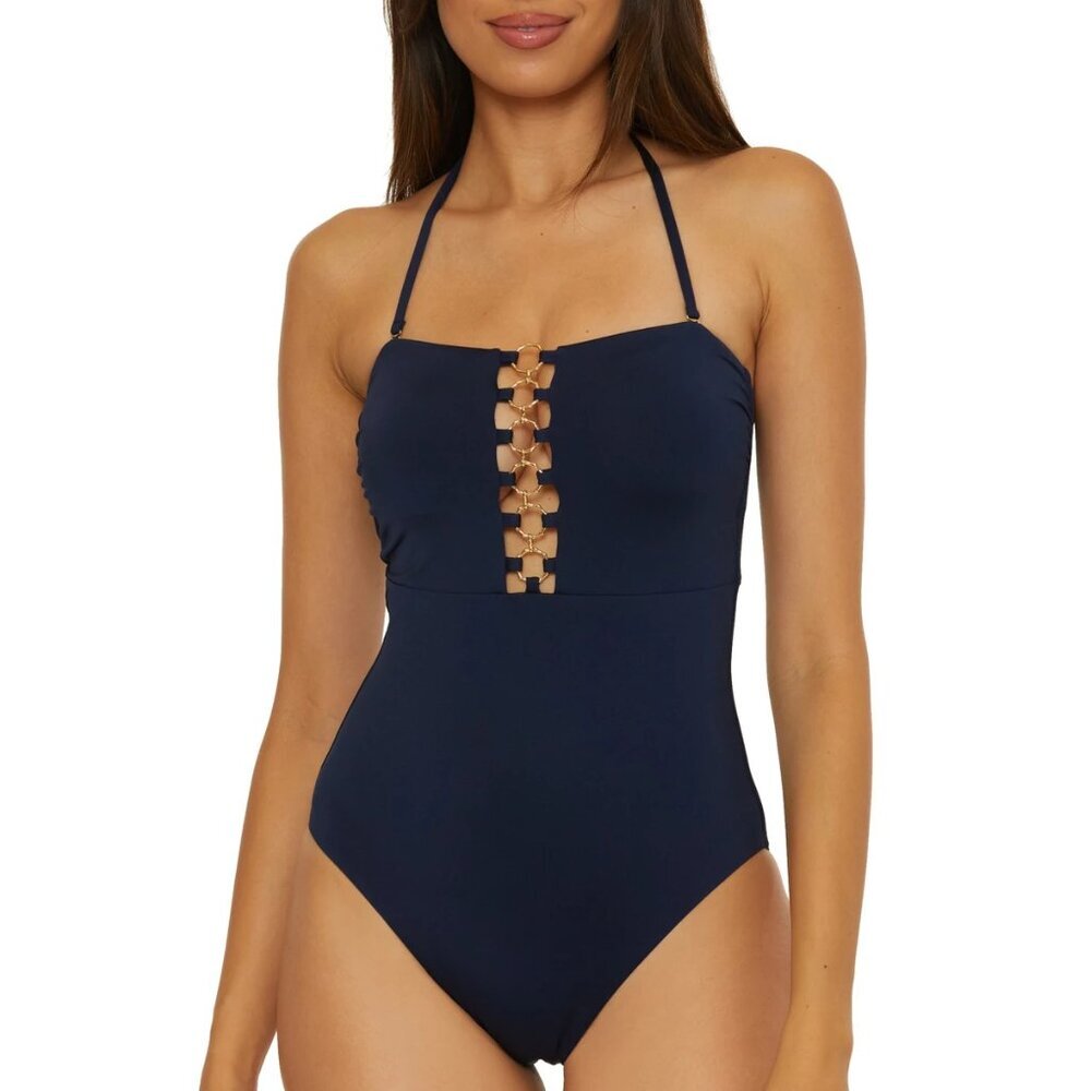 NWT Trina Turk Women's Monaco Bandeau One Piece Swimsuit